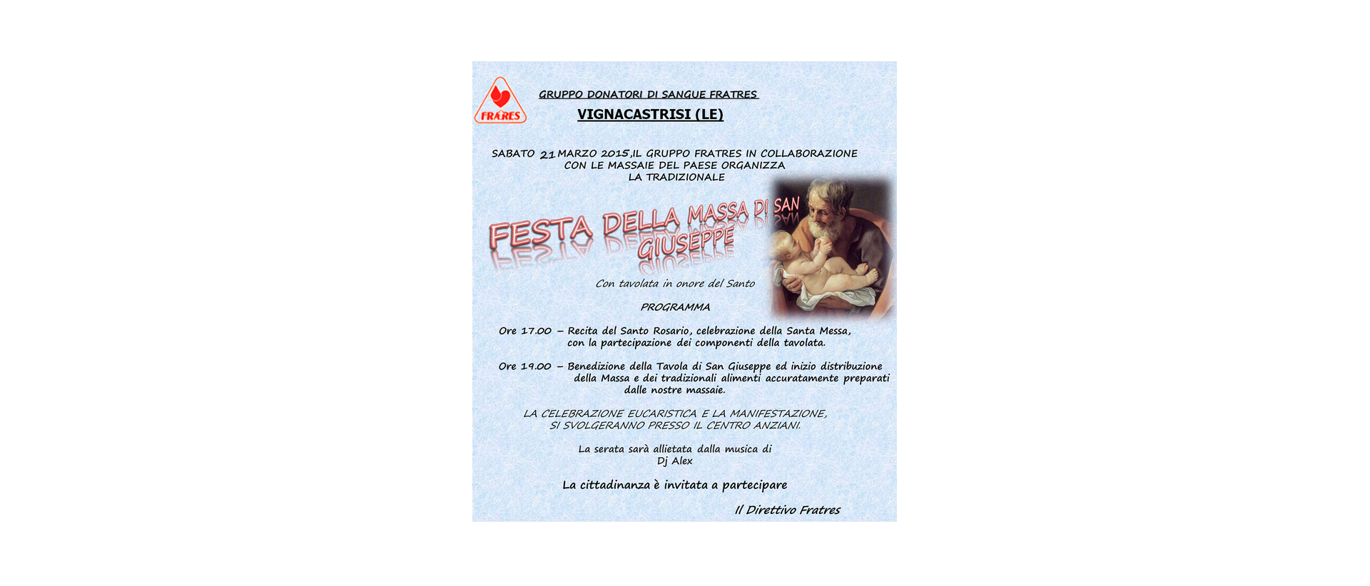 La locandina dell'evento