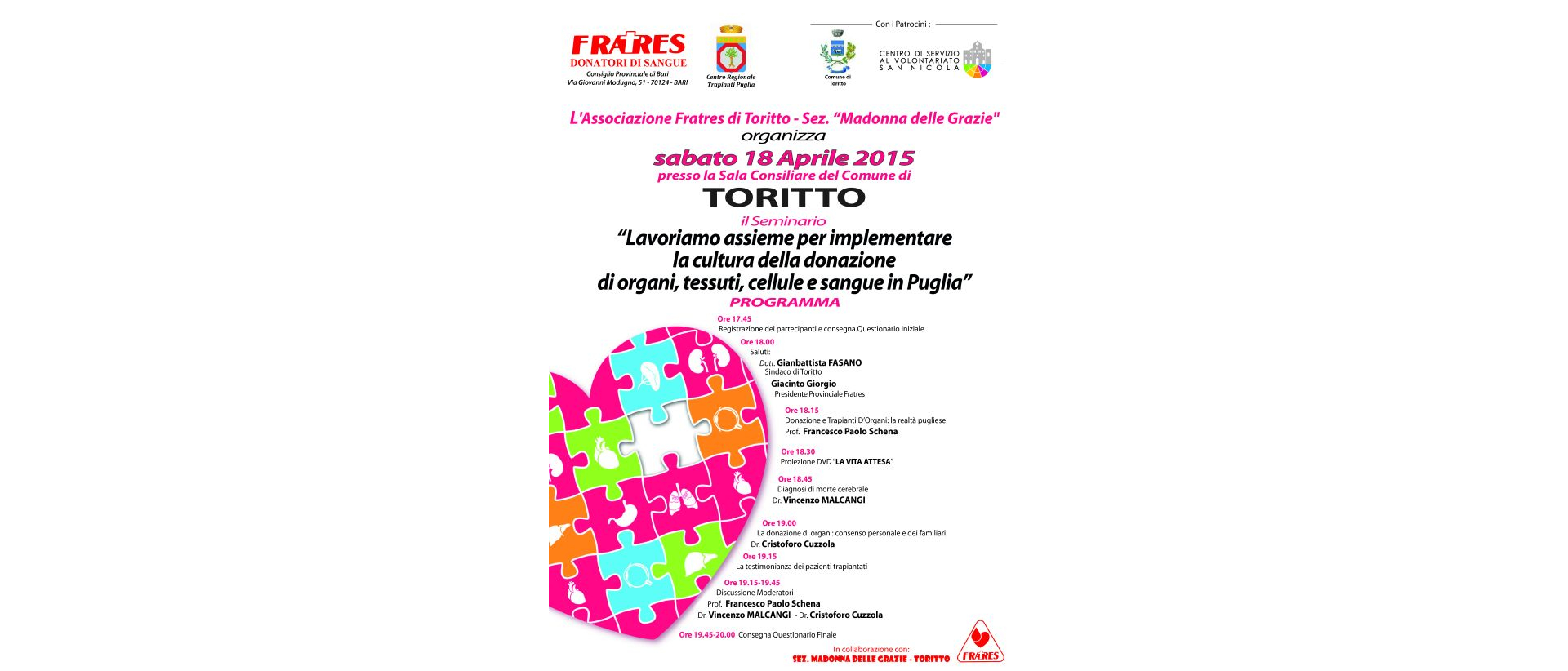 La locandina dell'evento