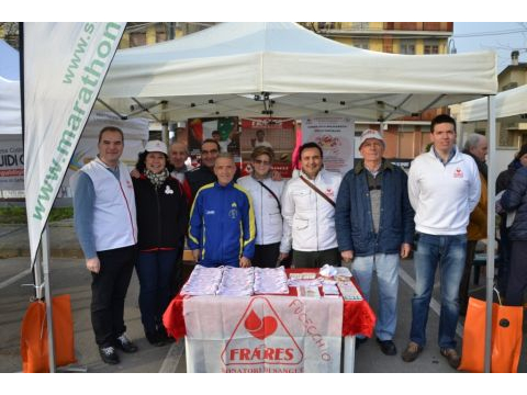 Il direttivo della FRATRES di Fucecchio con il campione italiano Fratres categoria ARGM BAGLIERI MARIO del Gruppo FRATRES di Cassibile (SR)